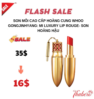 Son Môi Cao Cấp Hoàng Cung Whoo Gongjinhyang: Mi Luxury Lip Rouge- Son Hoàng Hậu