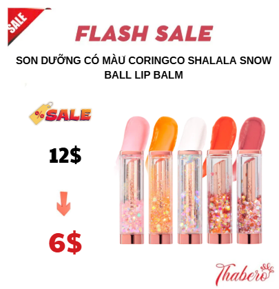 Son Dưỡng Có Màu Coringco Shalala Snow Ball Lip Balm