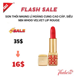 Son Thỏi nhung Lì Hoàng cung Cao Cấp, siêu mịn  Whoo Velvet Lip Rouge