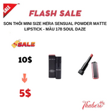 Son thỏi mini size Hera Sensual Powder Matte Lipstick - Màu 178 Soul Daze