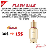 Serum Tinh chất tự sinh Bichup cô đặc phù hợp cho da thường hoặc  da khô ,thiếu nước lão hoá hoặc da sau peel cần treatment phục hồi và  chống lão hóa Whoo Bichup Self-Generating Anti-Aging Concentrate -20ml ( Không hộp ) - Bichup văn phòng thế hệ thứ 3.