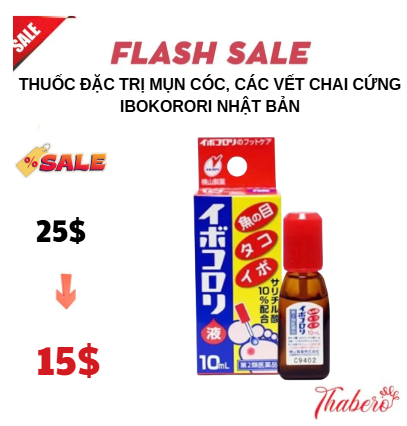 Thuốc đặc trị mụn cóc, các vết chai cứng Ibokorori Nhật Bản