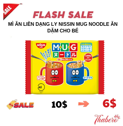 Mì Ăn Liền Dạng Ly Nissin Mug Noodle Ăn Dặm Cho Bé