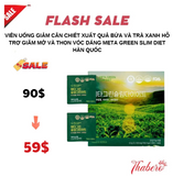 Viên Uống Giảm Cân chiết xuất Quả Bứa và  Trà Xanh hỗ trợ giãm mở và thon vóc dáng  Meta Green Slim Diet Hàn Quốc