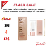 Sample Kem Chống Nắng Nâng Tone Su:m37 Sun Away Tone-Up Sun Block SPF50+/PA++++ (60 gói x 1ml =60ml)
