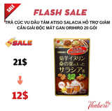 Trà Cúc Vu Dâu Tằm Atiso  Salacia Hỗ Trợ Giảm Cân giải độc mát gan Orihiro  20 Gói .