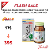 Viên uống Tảo Fucoidan  hỗ trợ tăng khág thể và  điều trị ung thư Orihiro Fucoidan 90 viên