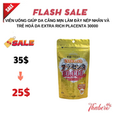 Viên uống giúp da căng mịn làm đầy nếp nhăn và trẻ hoá da  Extra Rich Placenta 30000