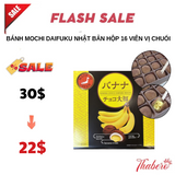 Bánh Mochi Daifuku Nhật Bản hộp 16 Viên vị chuối