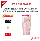 Ủ trắng body đất sét chuẩn Spa giúp da trắng mịn White Body Pack Soap Nhật Bản