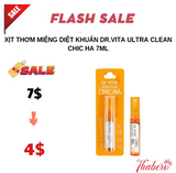 Xịt thơm miệng diệt khuẩn Dr.Vita Ultra Clean Chic Ha 7ml