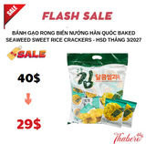 Bánh gạo rong biển nướng Hàn Quốc Baked Seaweed Sweet Rice Crackers - HSD THÁNG 3/2027