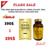 Viên uống NMN 30,000 đẹp da, chống lão hoá, tăng cường trẻ hoá da Yuwa Nhật Bản