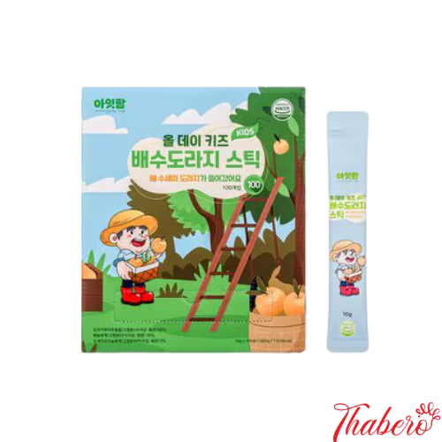 Nước ép Lê tăng sức đề khánh bổ phổi kết hợp rễ cây balloon flower dành cho trẻ em AITFARM ALL DAY KIDS DAESUDORAJI STICK
