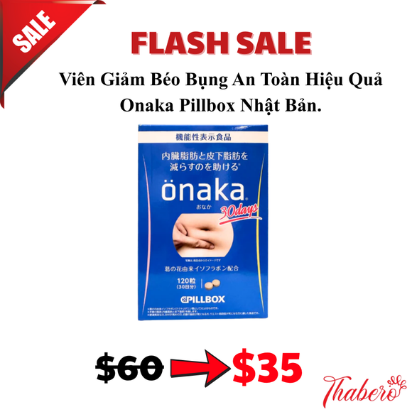 Viên Giảm Béo Bụng An Toàn Hiệu Quả Onaka Pillbox Nhật Bản