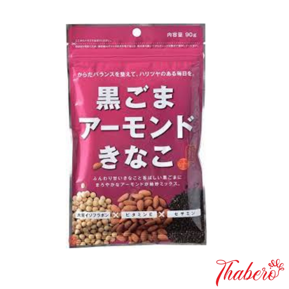Bột ngũ cốc  đậu nành mè đen hạnh nhân giàu đạm chất xơ bồi bổ sức khoẻ  Koda Shoten, 5,3 oz (150 g) x 2 túi.