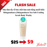 Sữa tắm tẩy tế bào chết làm mát bằng muối biển Shingmulnara (Shingmulnara Sea Salt Cooling Scrub Body Wash).