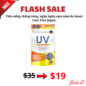 Viên uống chống nắng, ngăn ngừa sạm nám da  Inner Care Fine Japan