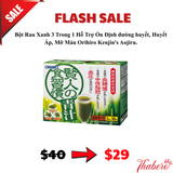 Bột Rau Xanh 3 Trong 1 Hỗ Trợ Ổn Định đường huyết,  Huyết Áp, Mỡ Máu  Orihiro Kenjin's Aojiru