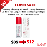 Xịt dưởng trắng body , tẩy da chết , thoáng lổ chân lông  Cải Thiện Mụn Lưng, Mờ Thâm Sau Mụn Angel's Liquid phiên bản nâng cấp ( HSD: tháng 7/2026)