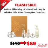 Set kem Mắt dưỡng tái sính trẻ hoá vùng da mắt Hoa Hiên Whoo Cheongidan Glow Set