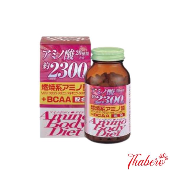 Viên uống giảm cân Axit amin hỗ trợ vóc dáng thon gọn Orihiro Amino Body Diet-  Hồng