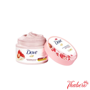 Kem tẩy tế bào chết toàn thân Dove dạng kem – hương lựu và bơ hạt mỡ Dove Creamy Scrub – Pomegranate & Shea Butte- HỒNG LỢT