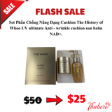 Set Phấn Chống Nắng Dạng Cushion The History of Whoo UV ultimate Anti - wrinkle cushion sun balm NAD+
