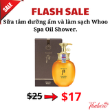 Sữa tắm dưỡng ẩm và làm sạch Whoo Spa Oil Shower