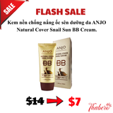 Kem nền chống nắng ốc sên dưỡng da ANJO Natural Cover Snail Sun BB Cream