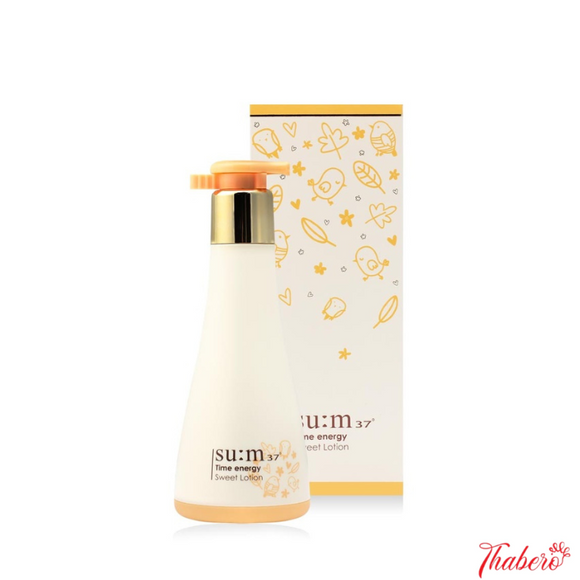 Sữa dưỡng thể dưởng ẩm dịu nhẹ cho da nhạy cảm mềm mướt mịn  SU:M37 Time Energy Sweet Lotion 350ml