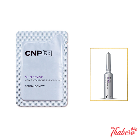 Sample kem mắt cao cấp CNP Rx siêu phục hồi lão hóa vùng da mắt - CNP Rx SKIN REVIVE VITA A CONTOUR EYE CREAM (60 gói x 1ml =60ml )1ml