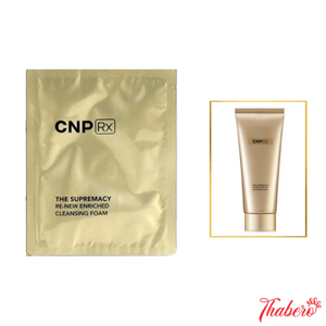 Sample Sữa Rửa mặt dinh dưởng tái sinh  CNP rx the supremacy re-new enriched cleansing foam (120 gói x 2ml =240ml )