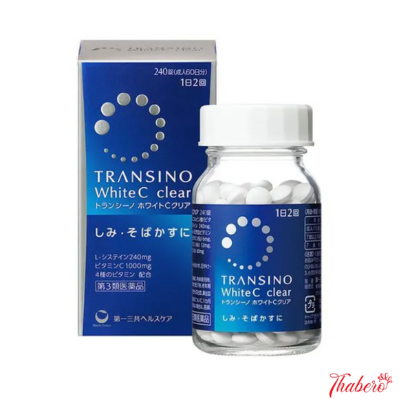 Viên uống trắng da mờ nám Transino WhiteC clear Nhật Bản 240 viên