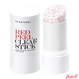 Thanh Lăn Hỗ Trợ Giảm Mụn Đầu Đen So'Natural Red Peel Clear Stick Blackhead & Face Clear Pore Stick