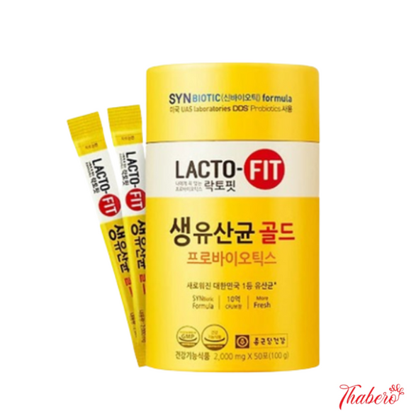 Men vi sinh Lacto Fit Hàn Quốc (Gold) Hàn Quốc LACTO-FIT vàng ProBiotics 2g Bổ Sung Lợi Khuẩn Cải Thiện Đường Ruột