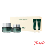 Set Kem Dưỡng Da da Protein giúp chống nhăn căng bóng Tự Nhiên Ohui Prime Advancer Ampoule Capture Cream 50ml 4sp