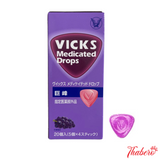Kẹo ngậm Vicks giúp giãm đau họng, viêm, và  ho - Hương nho Nhật Bản