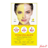 Mặt Nạ Vita Collagen thạch dưởng trắng mờ thâm sạm da  dermafix Perfect Real Performance CoAllagen- MÀU VÀNG