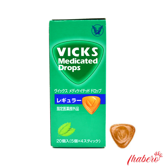 Kẹo ngậm Vicks giúp giãm đau họng, viêm, và  ho - Hương bạc hà Nhật