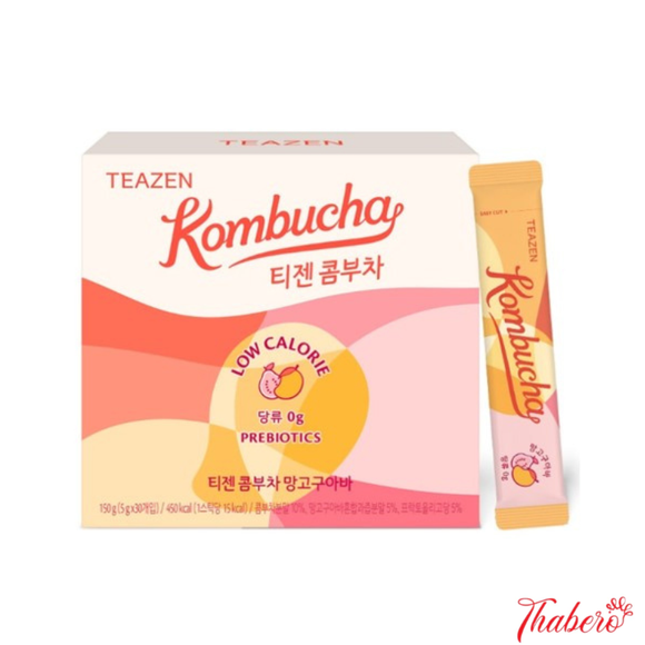Trà Kombucha 0 đường, calo thấp, 12 loại lợi khuẩn hỗ trợ tiêu hóa, cơ thể nhẹ nhàng - HƯƠNG XOÀI ỔI