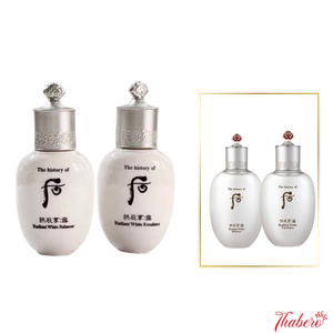 Combo Toner và Sữa Dưỡng Trắng Da Mờ Nám Whoo Gongjinhyang Seol Radiant White Emulsion 20ml x2- WHOO TRẮNG