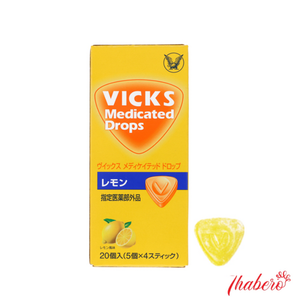 Kẹo ngậm Vicks giúp giãm đau họng, viêm, và  ho - Hương Chanh Nhật