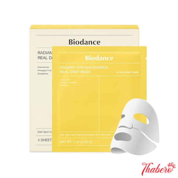 Mặt Nạ Thạch làm dưởng trắng đều màu da  giảm thâm nám và tàn nhan Biodance Radiant Vita Niacinamide