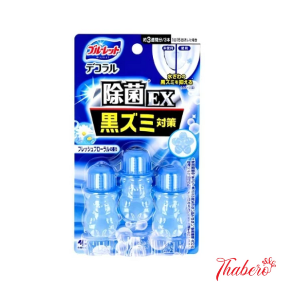 Gel vệ sinh Toilet ( bồn cầu) khử mùi diệt khuẩn, Sáp thơm toilet Kobayashi Decoraru Hương tươi mát - Màu xanh dương