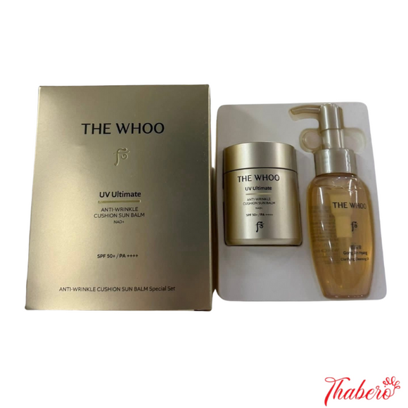 Set Phấn Chống Nắng Dạng Cushion The History of Whoo UV ultimate Anti - wrinkle cushion sun balm NAD+