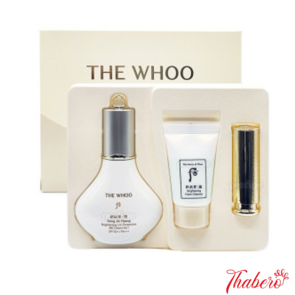 Set Kem BB Whoo Gongjinhyang Seol Radiant Whitening BB Sun SPF45+/PA+++ chống nắng, dưỡng trắng da