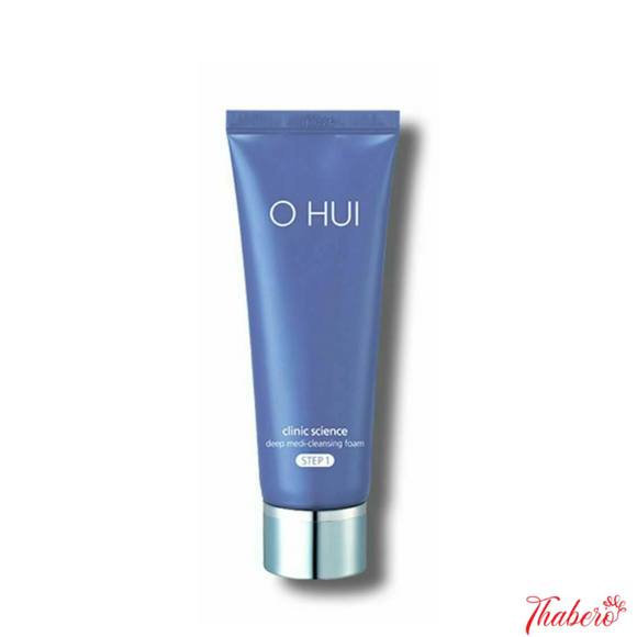 Sữa Rửa Mặt dành cho da mụn  Ohui Clinic Science Deep Medi-Cleansing Foam chăm sóc da mụn hiệu quả 40ml - OHUI XANH