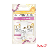 Bộ gội xả Lux Super Rich Shine 400ml Phục hồi tóc hư tổn, Dưỡng tóc suôn mượt