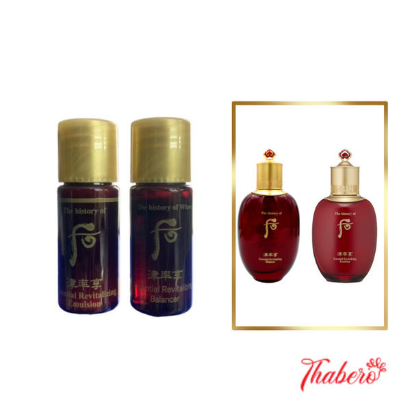 Combo Nước Hoa Hồng Và Sữa Dưỡng Đồng Y Cung Cấp Cho Da Tươi Trẻ Whoo Đỏ (60 LỌ X 5ML = 300ML ) - WHOO ĐỎ